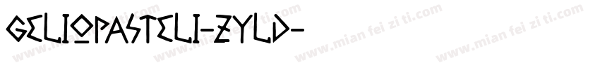 GelioPasteli-zylD字体转换