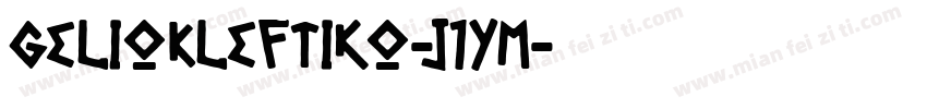 GelioKleftiko-j1YM字体转换