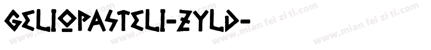 GelioPasteli-zylD字体转换