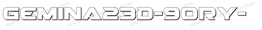 Gemina23D-9ORy字体转换