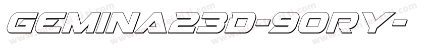 Gemina23D-9ORy字体转换