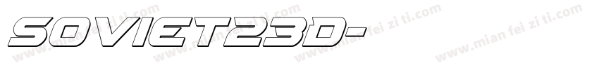 Soviet23D字体转换
