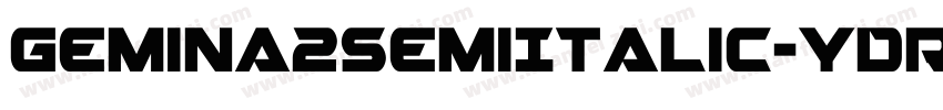 Gemina2SemiItalic-ydRm字体转换
