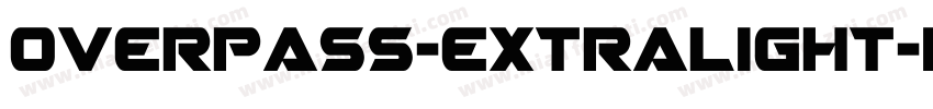 overpass-extralight-italic-5字体转换