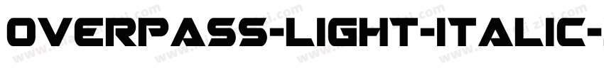 overpass-light-italic-10字体转换