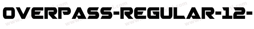 overpass-regular-12字体转换
