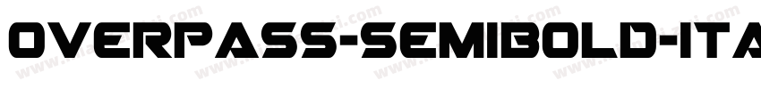 overpass-semibold-italic-13字体转换