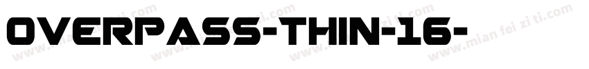 overpass-thin-16字体转换