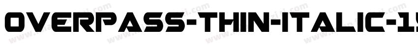 overpass-thin-italic-15字体转换