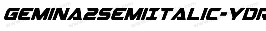 Gemina2SemiItalic-ydRm字体转换
