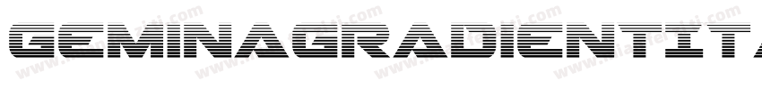 GeminaGradientItalic-7azR字体转换