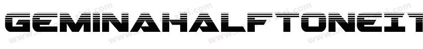 GeminaHalftoneItalic-dD7E字体转换