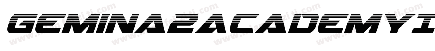 Gemina2AcademyItalic-En7n字体转换