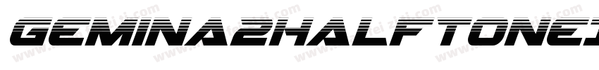 Gemina2HalftoneItalic-qrO2字体转换