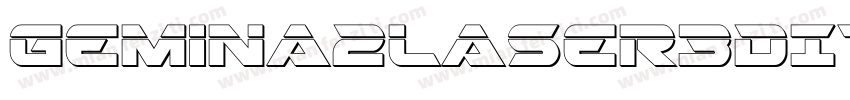 Gemina2Laser3DItalic-jloR字体转换