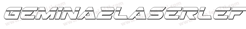 Gemina2LaserLeftalic-5eGB字体转换
