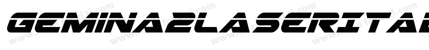 Gemina2LaserItalic-zPB0字体转换