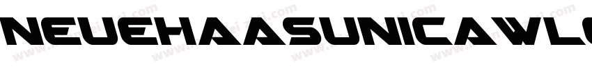 neuehaasunicawlg字体转换