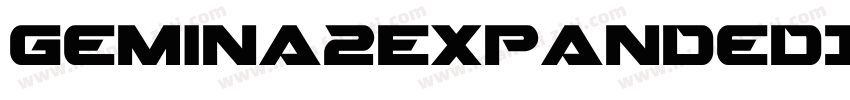 Gemina2ExpandedItalic-xmAK字体转换
