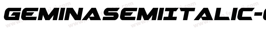 GeminaSemiItalic-eAm6字体转换