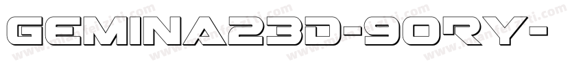 Gemina23D-9ORy字体转换