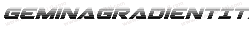 GeminaGradientItalic-7azR字体转换