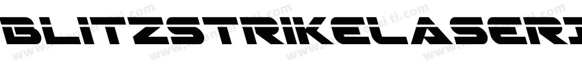 BlitzstrikeLaserItalic-d40K字体转换