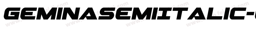 GeminaSemiItalic-eAm6字体转换