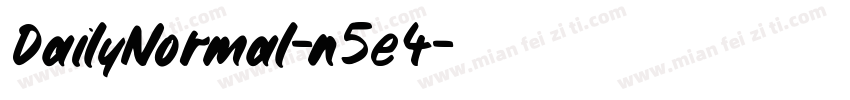 DailyNormal-n5e4字体转换