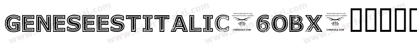 GeneseeStItalic-6OBx字体转换