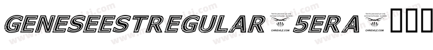 GeneseeStRegular-5ERa字体转换