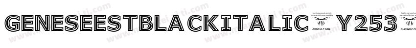 GeneseeStBlackItalic-y253字体转换