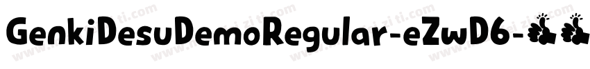 GenkiDesuDemoRegular-eZwD6字体转换