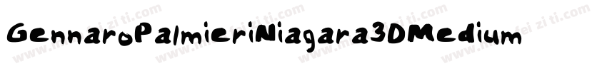 GennaroPalmieriNiagara3DMedium-lEaw字体转换