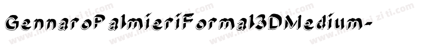 GennaroPalmieriFormal3DMedium-Y0xL字体转换