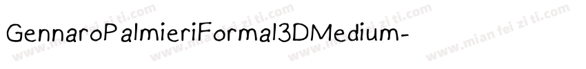 GennaroPalmieriFormal3DMedium-Y0xL字体转换