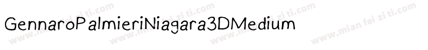 GennaroPalmieriNiagara3DMedium-lEaw字体转换