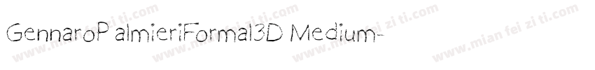 GennaroPalmieriFormal3DMedium-Y0xL字体转换