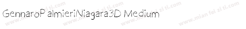 GennaroPalmieriNiagara3DMedium-lEaw字体转换