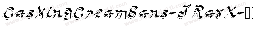 CaskingCreamSans-JRaxK字体转换