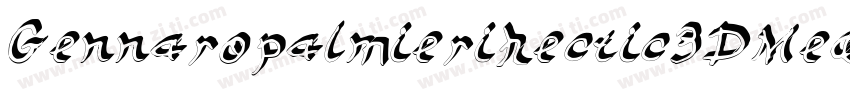 Gennaropalmierihectic3DMedium-rAXK字体转换