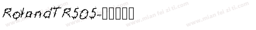 RolandTR505字体转换