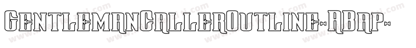 GentlemanCallerOutline-ABap字体转换