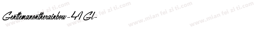 Gentlemanontherainbow-41Gl字体转换