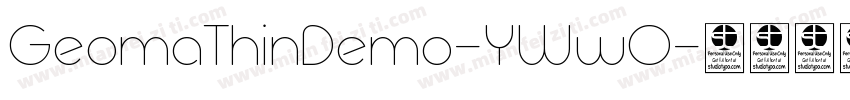 GeomaThinDemo-YWwO字体转换