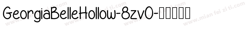 GeorgiaBelleHollow-8zv0字体转换