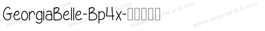GeorgiaBelle-Bp4x字体转换