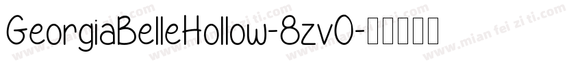 GeorgiaBelleHollow-8zv0字体转换