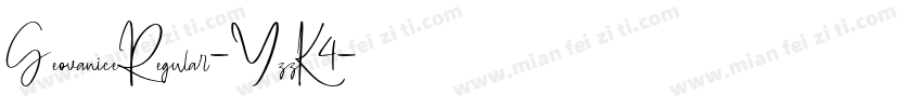 GeovaniceRegular-YzzK4字体转换