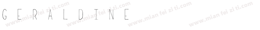 GERALDINE字体转换